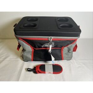 NWT Olli 45 Can Collapsible Cooler Bag Red/Gray/Black - Tough Top & Base